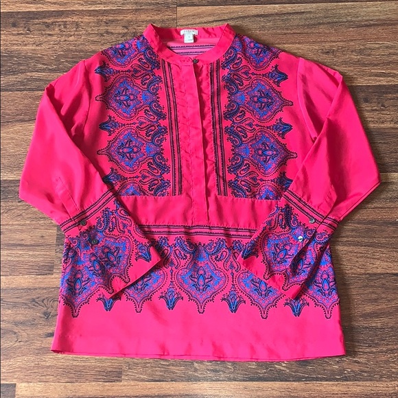 J. Crew Tops - J Crew Boho Tunic Blouse